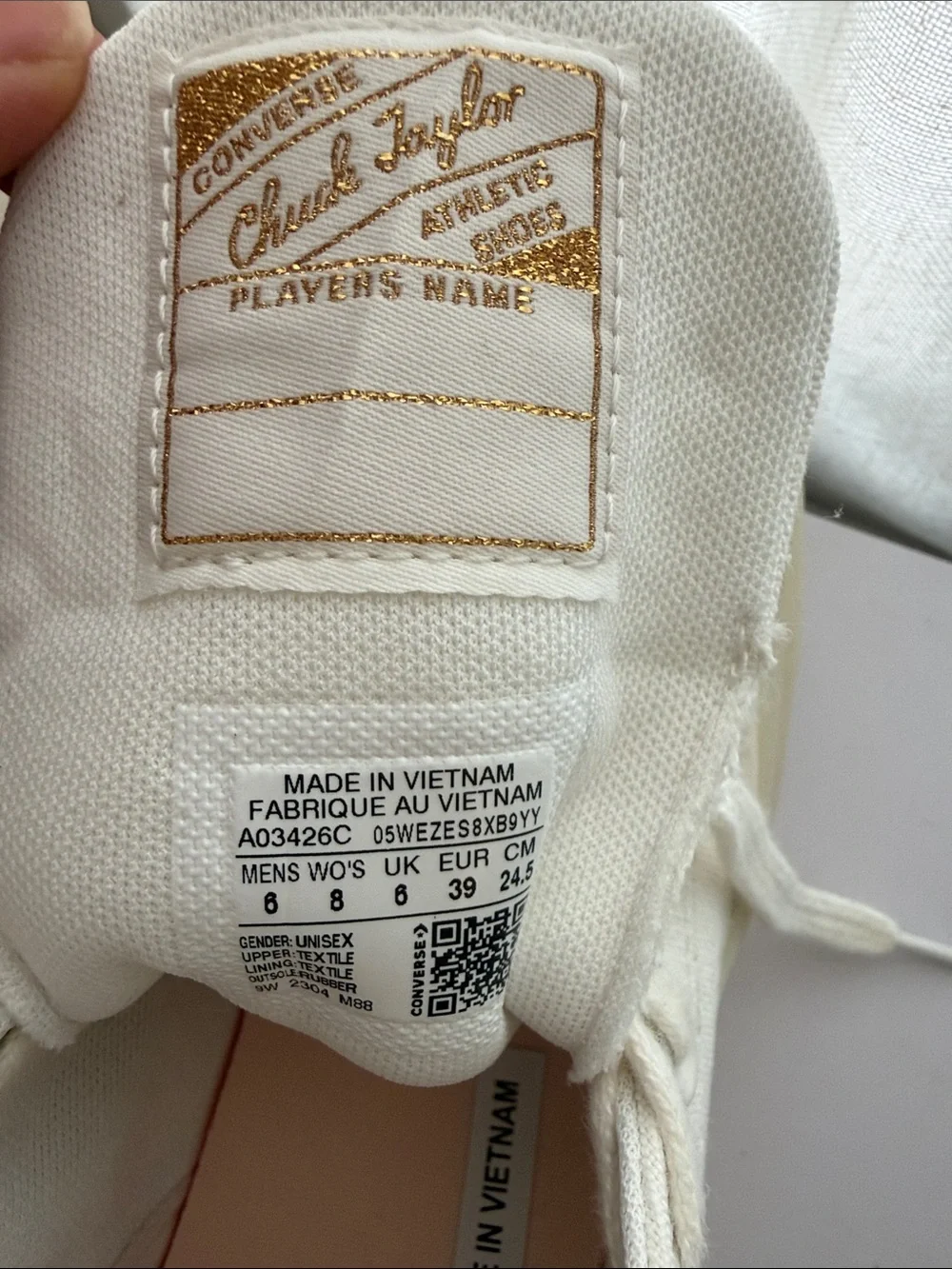 Converse “Chuck 70 Marquis” High Top Sneakers in Off-White/Cream